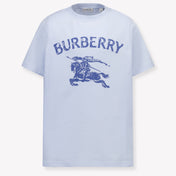 Burberry Cedar Stamp Kinder Jongens T-Shirt In Licht Blauw