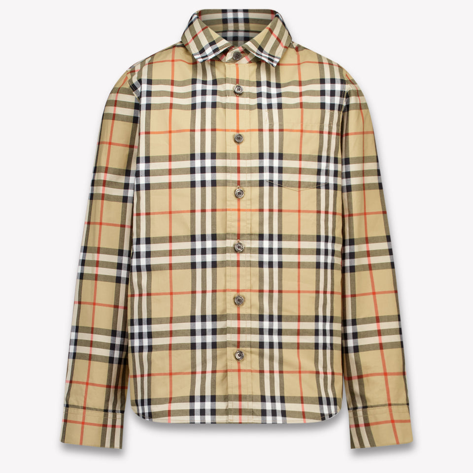 Burberry Owen Kinder Jongens Blouse In Beige