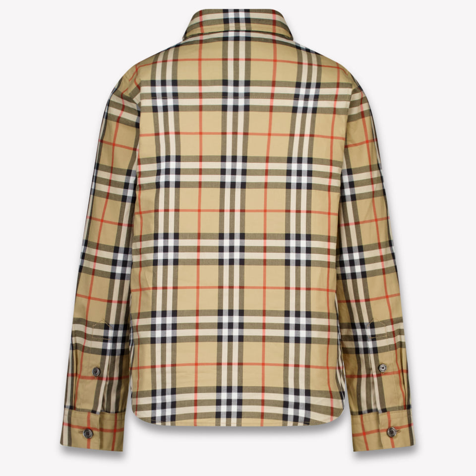 Burberry Owen Kinder Jongens Blouse In Beige