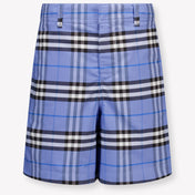 Burberry Oscar Kinder Jongens Shorts In Licht Blauw