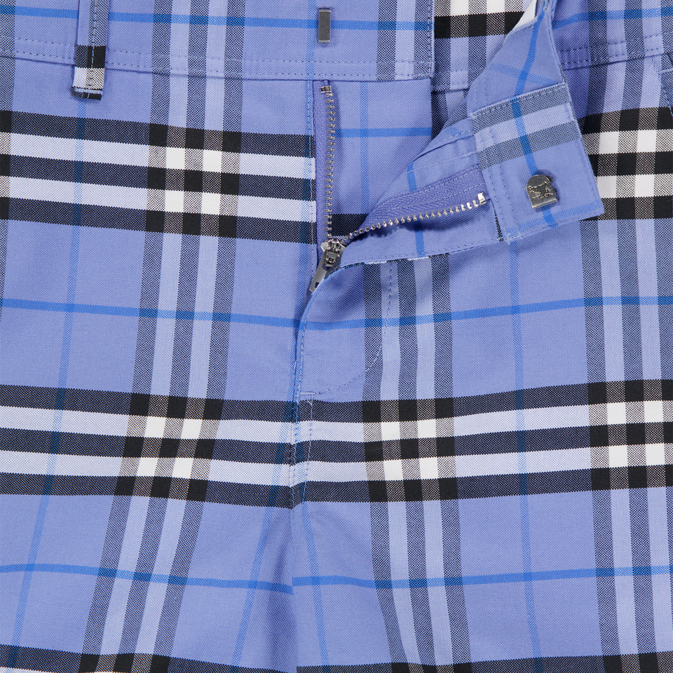 Burberry Oscar Kinder Jongens Shorts In Licht Blauw
