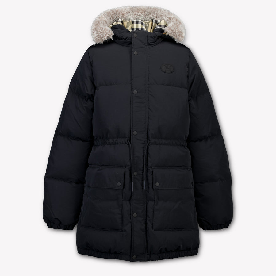 Burberry Franklin Kinder Unisex Winterjas In Zwart