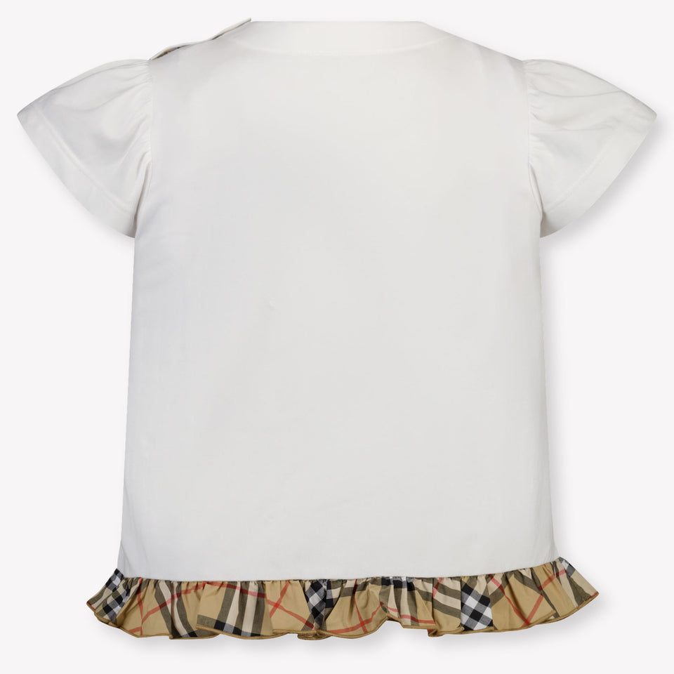 Burberry Roxy Kinder Meisjes T-Shirt In Wit