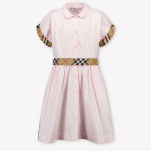 Burberry Juiliet Kinder Meisjes Jurk In Licht Roze
