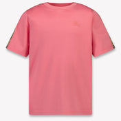 Burberry Cedar Check Kinder Meisjes T-Shirt In Roze
