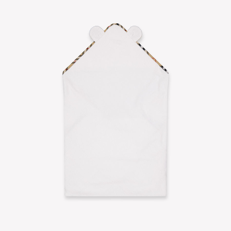 Burberry Bear Towelo Baby Unisex Accessoire In Wit
