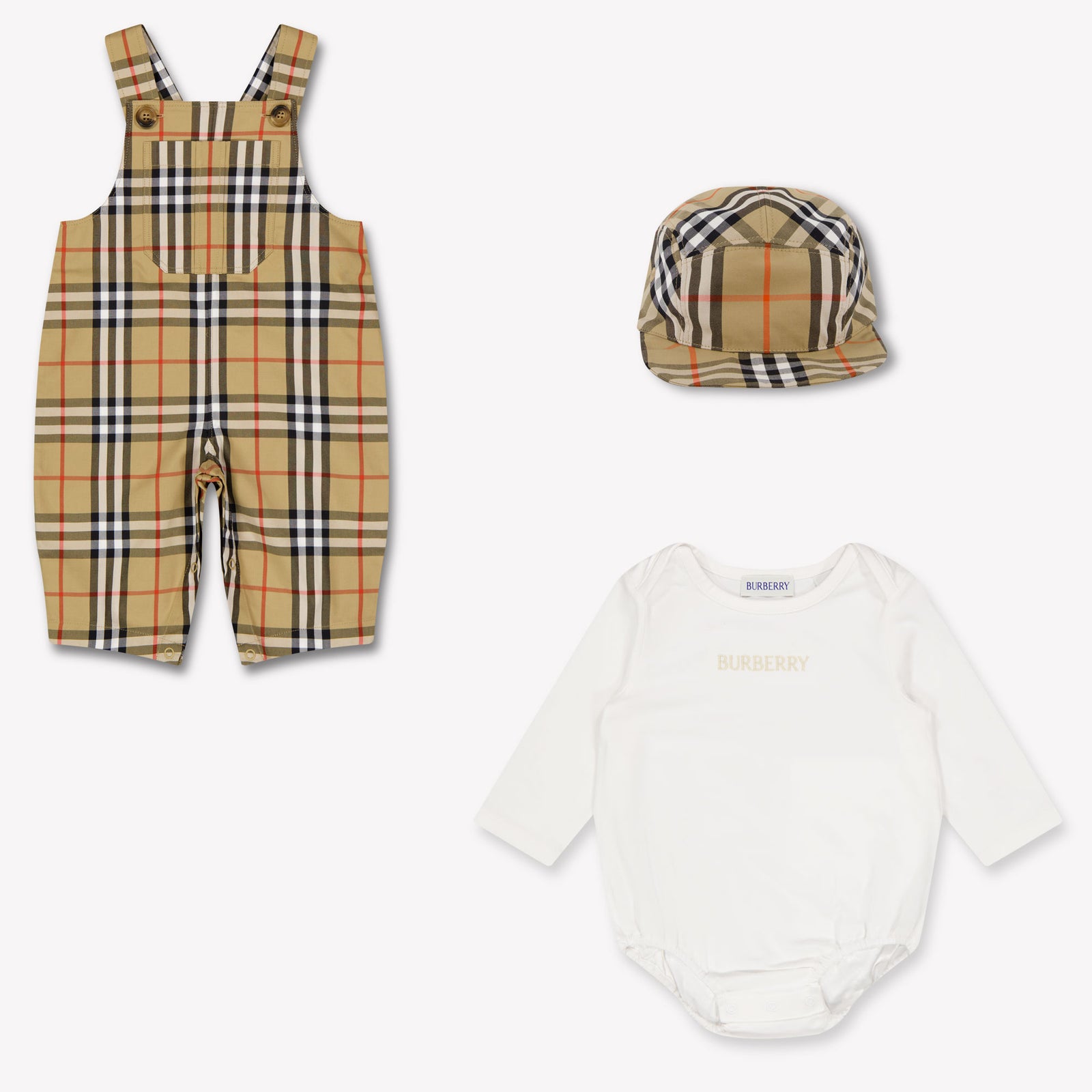 Burberry Darwin Baby Jongens Setje In Beige