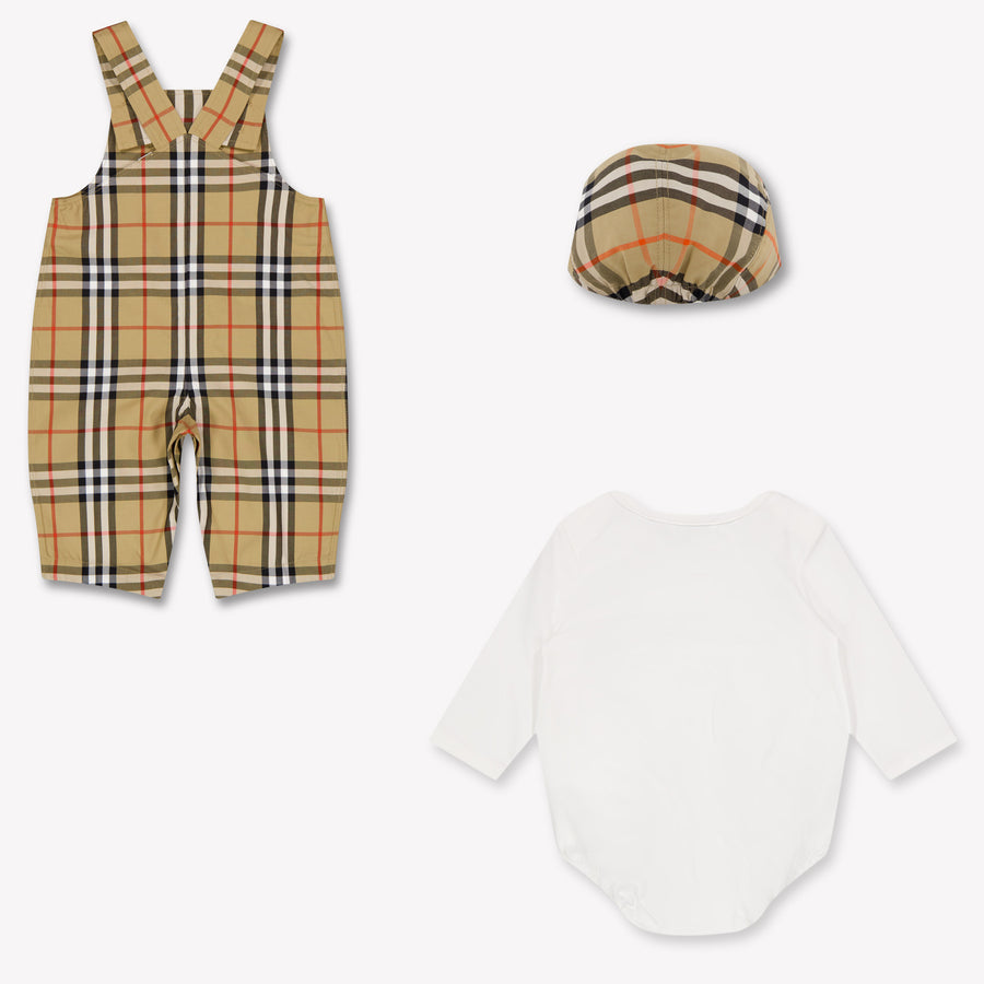 Burberry Darwin Baby Jongens Setje In Beige