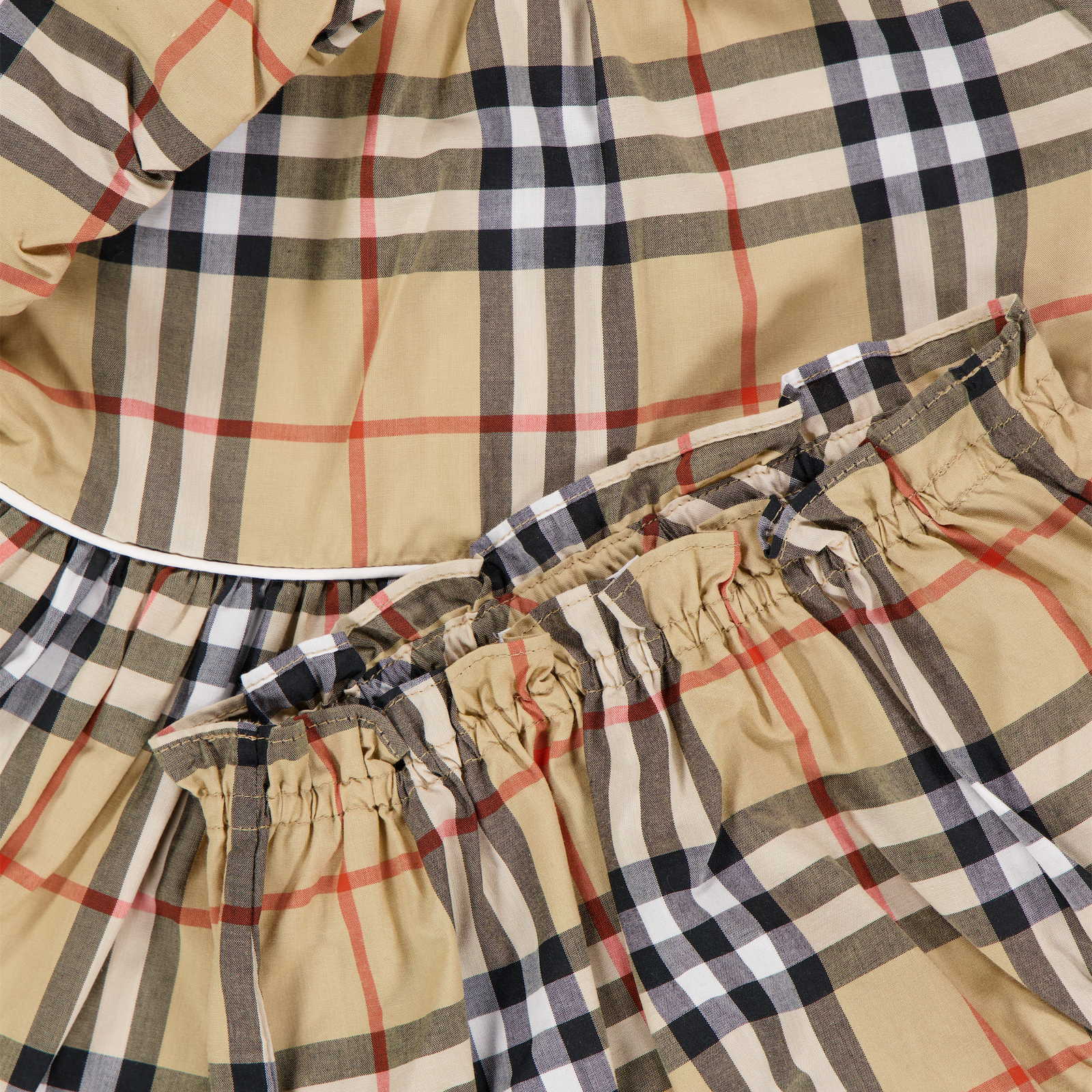 Burberry Aria Baby Meisjes Jurk In Beige