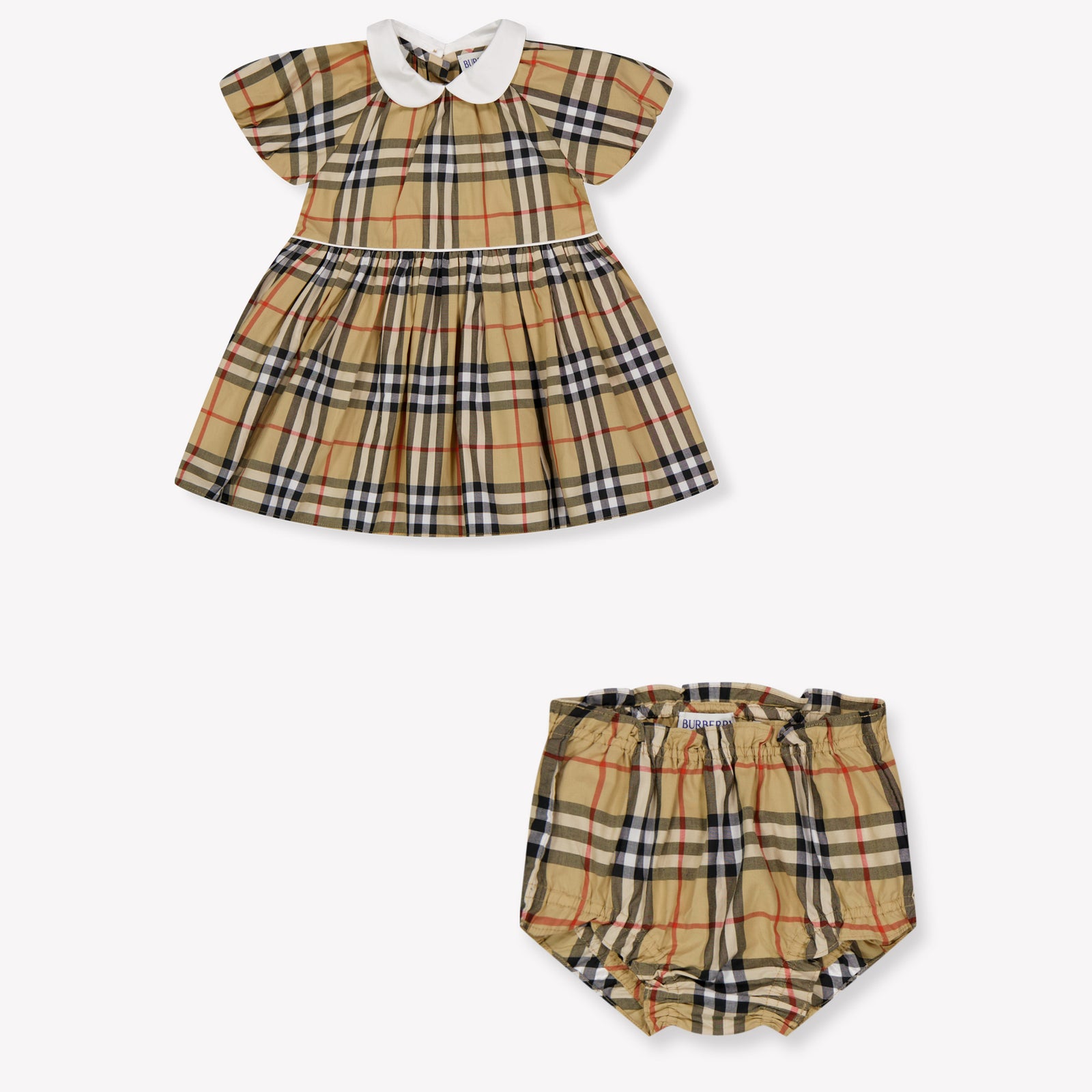 Burberry Aria Baby Meisjes Jurk In Beige