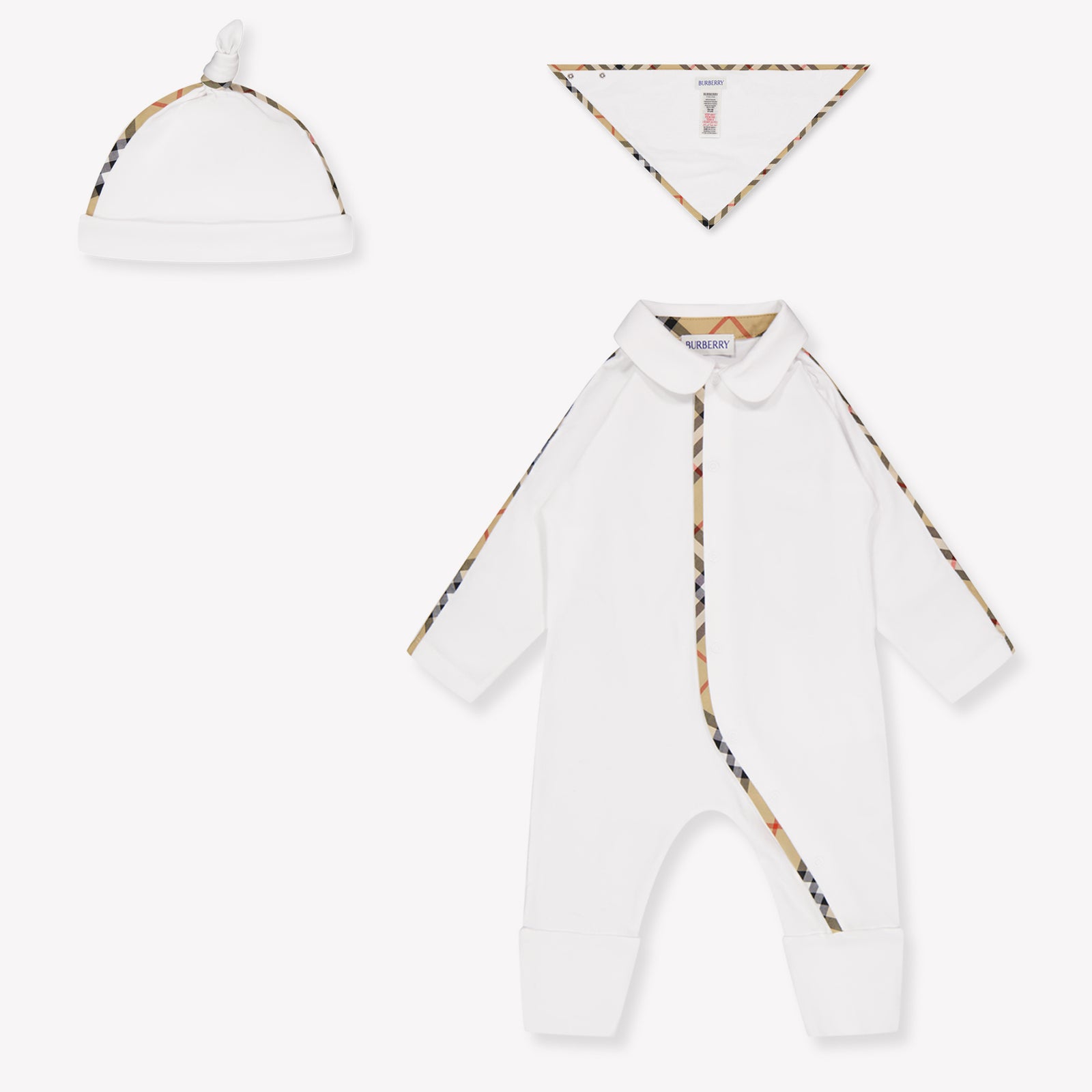 Burberry Hamilton Baby Unisex Boxpakje In Wit