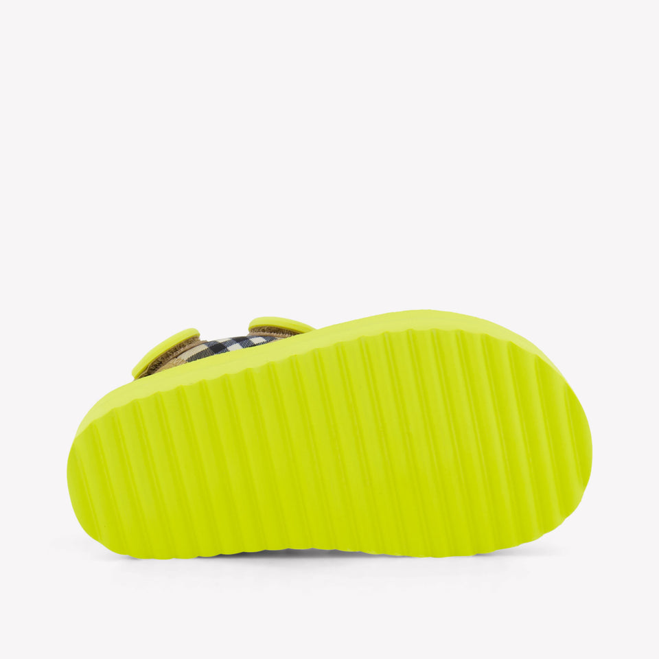 Burberry Lou Jongens Sandalen In Lime