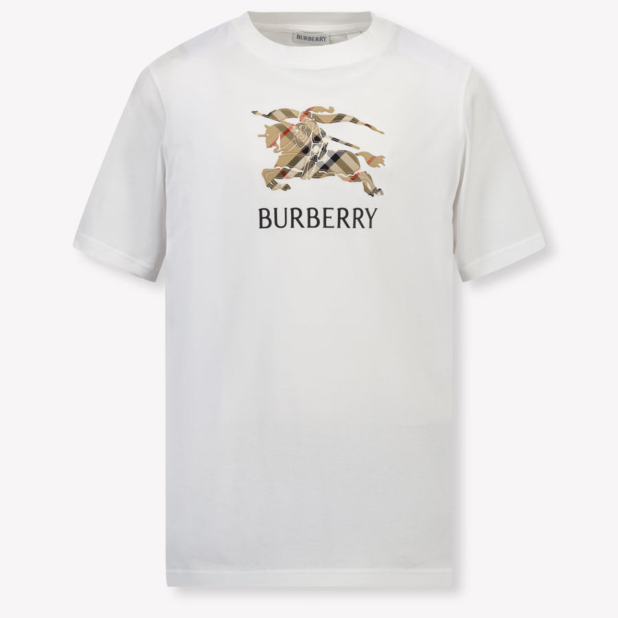 Burberry Cedar Kinder Unisex T-Shirt In Wit