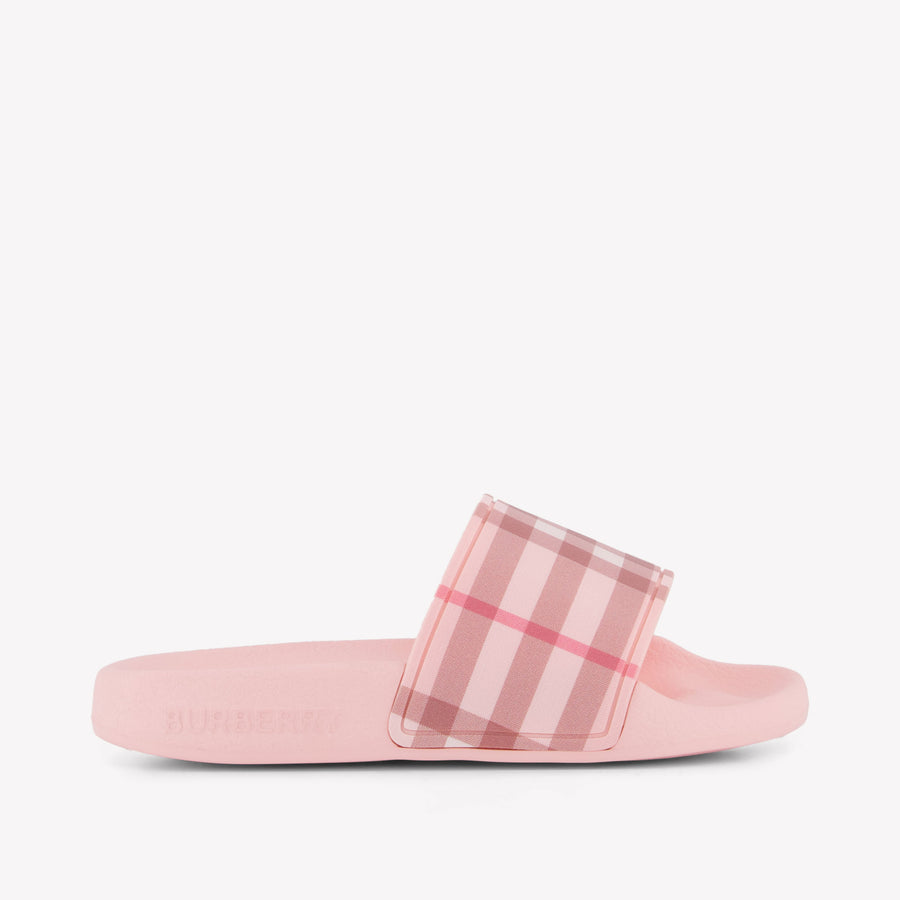 Burberry Furley Kinder Meisjes Slippers In Licht Roze