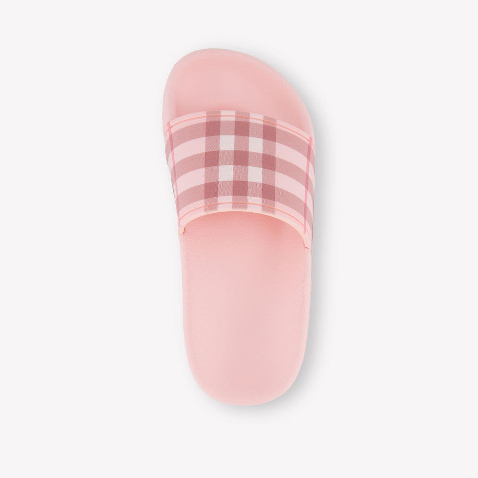 Burberry Furley Meisjes Slippers In Licht Roze