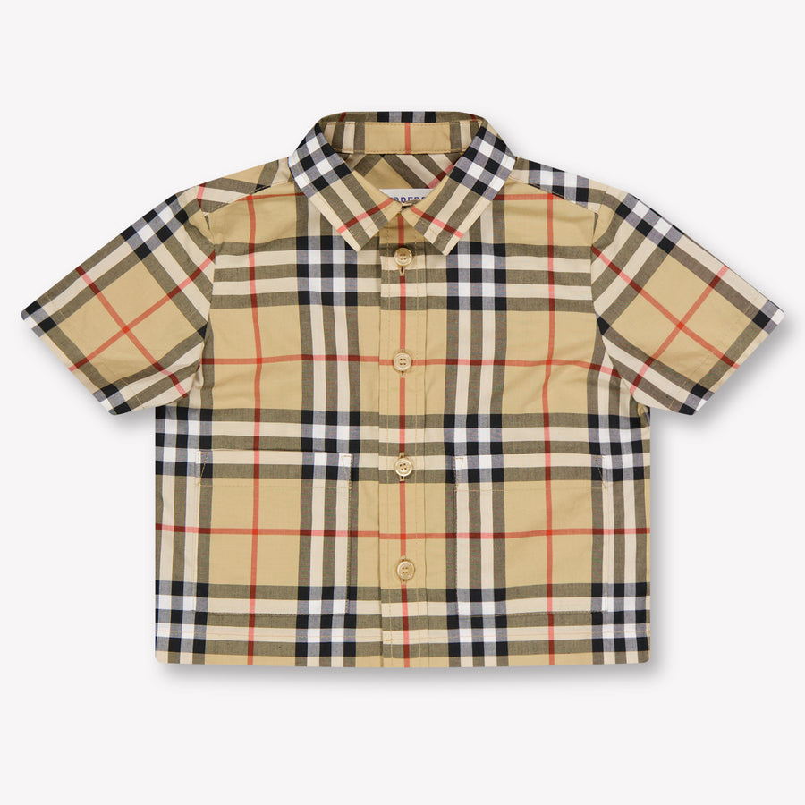 Burberry Carey Baby Jongens Setje In Beige