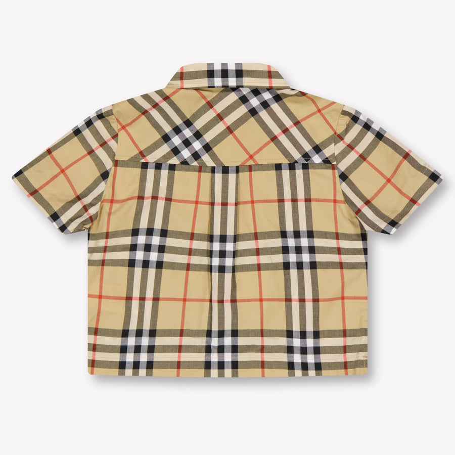 Burberry Carey Baby Jongens Setje In Beige
