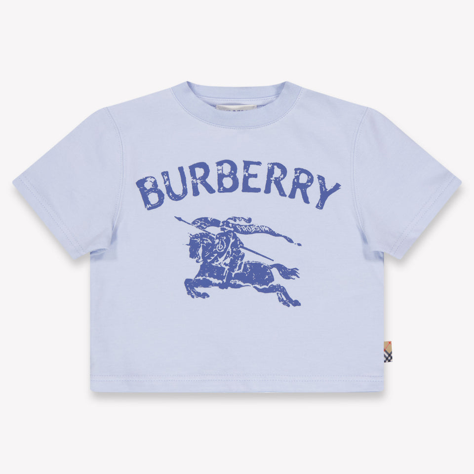 Burberry Cedar Baby Jongens T-Shirt In Licht Blauw