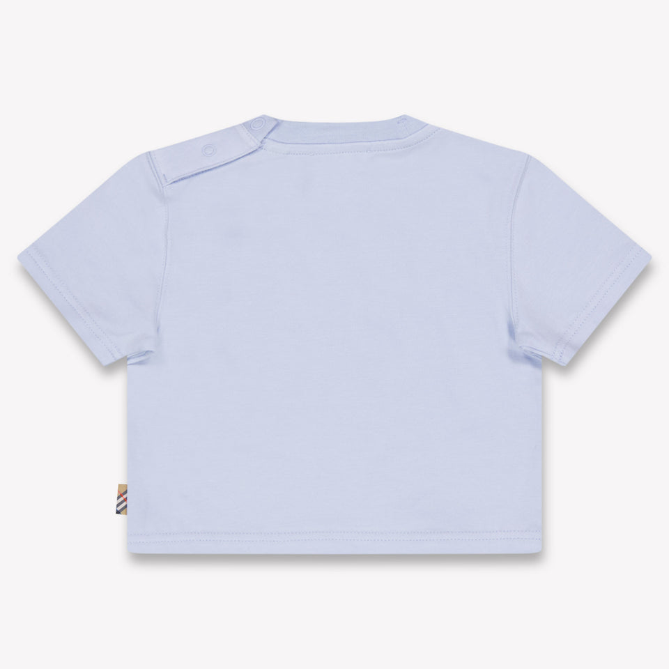 Burberry Cedar Baby Jongens T-Shirt In Licht Blauw