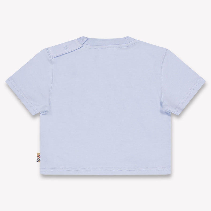 Burberry Cedar Baby Jongens T-Shirt In Licht Blauw