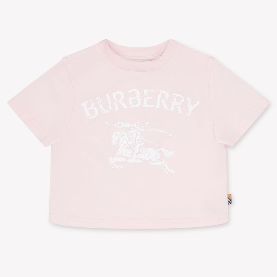 Burberry Cedar Baby Meisjes T-Shirt In Licht Roze