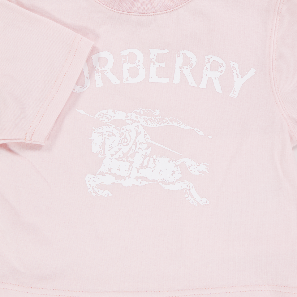 Burberry Cedar Baby Meisjes T-Shirt In Licht Roze