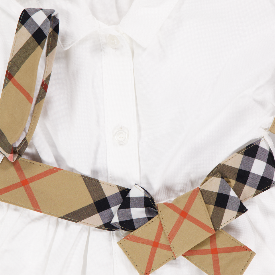 Burberry Baby Meisjes Jurk In Wit