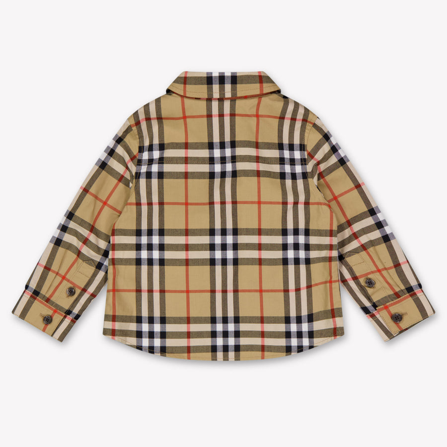 Burberry Owen Baby Jongens Blouse In Beige