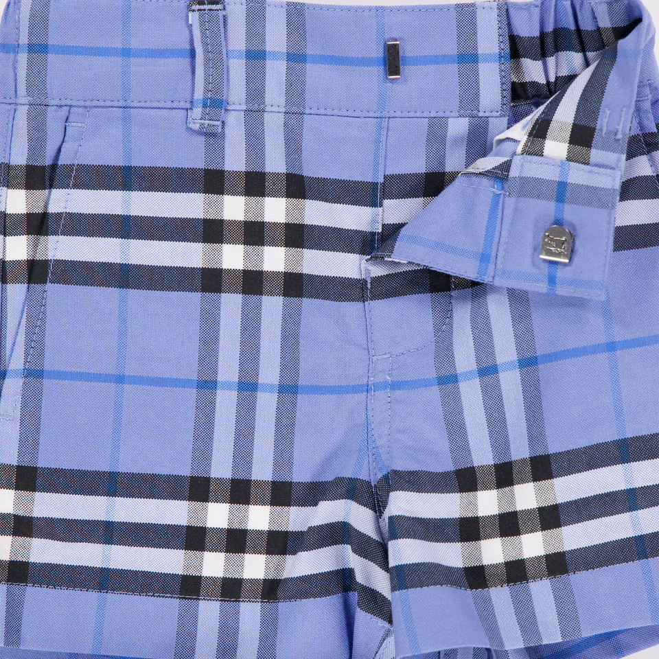 Burberry Oscar Baby Jongens Shorts In Licht Blauw
