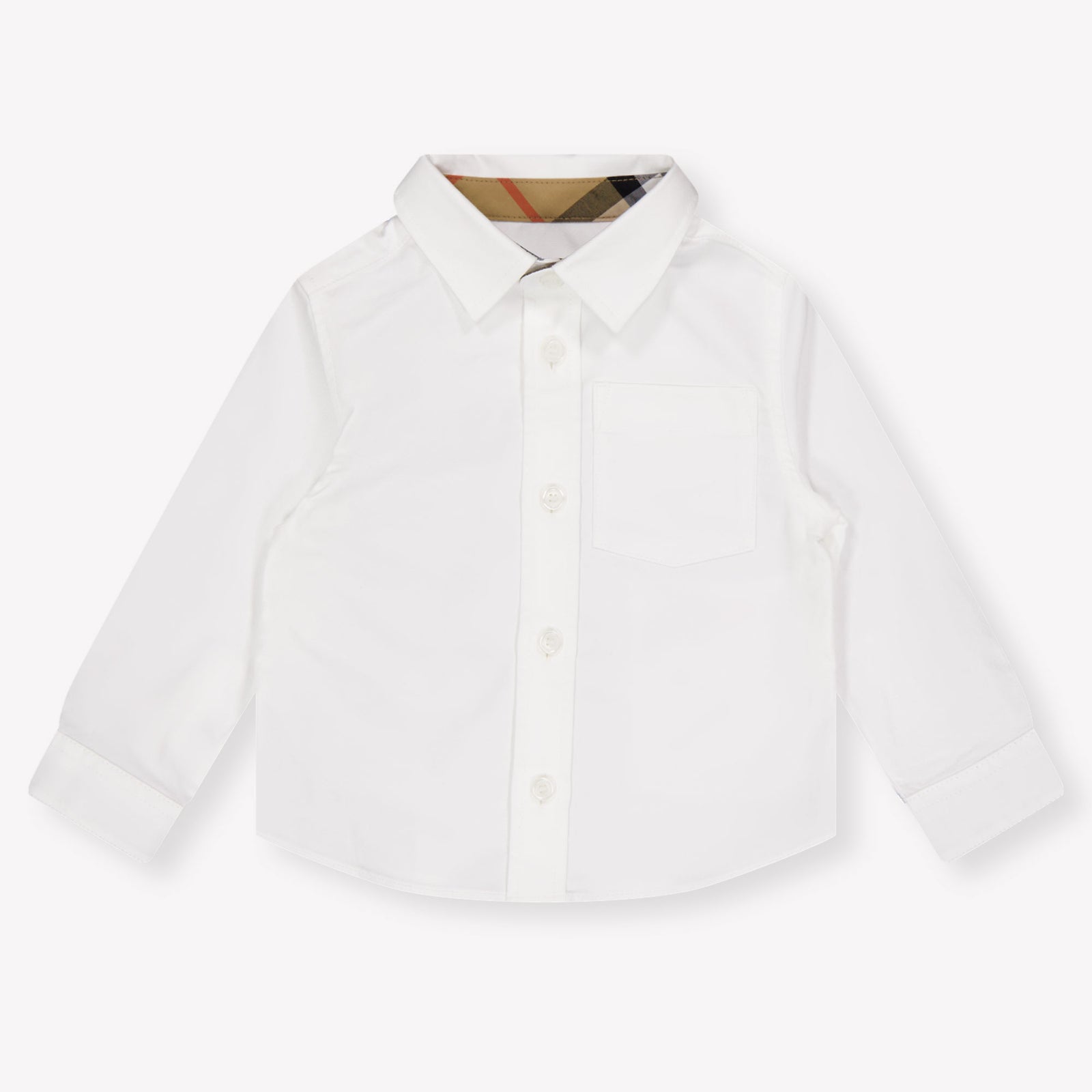 Burberry Owen Baby Jongens Blouse In Wit