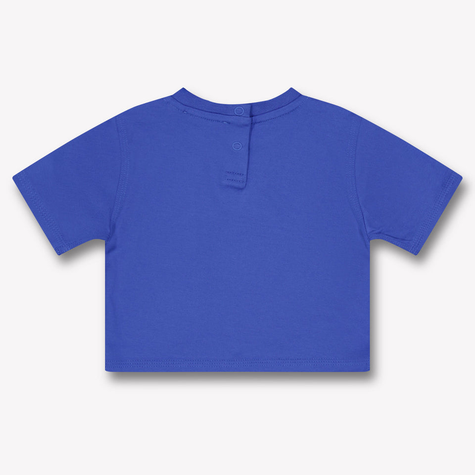 Burberry Cedar Baby Jongens T-Shirt In Cobalt Blauw