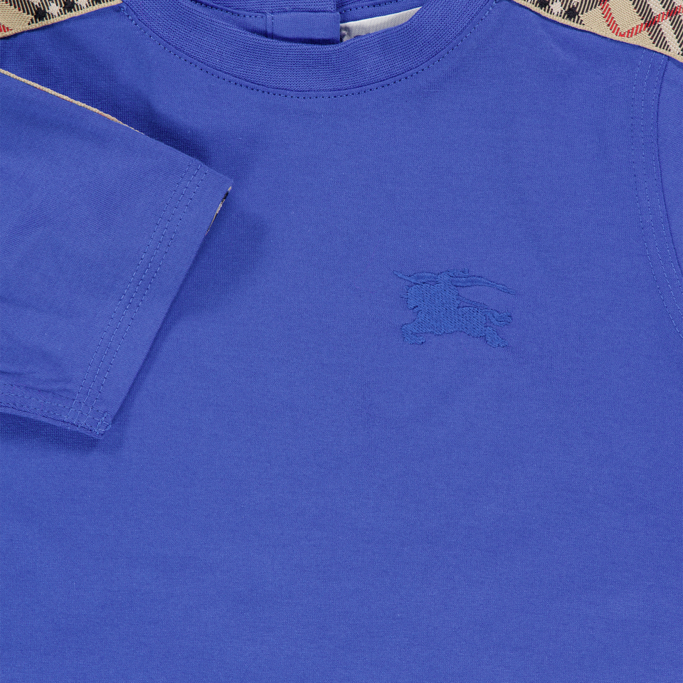 Burberry Cedar Baby Jongens T-Shirt In Cobalt Blauw