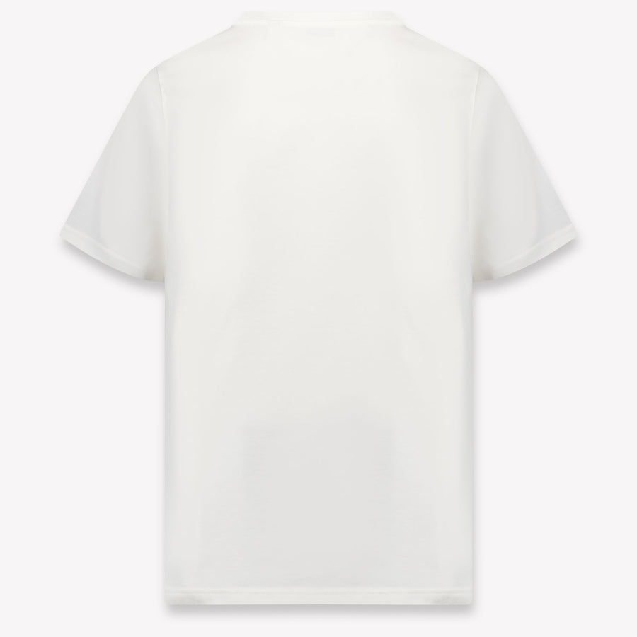 Burberry Cedar Crest Kinder Unisex T-Shirt In Off White