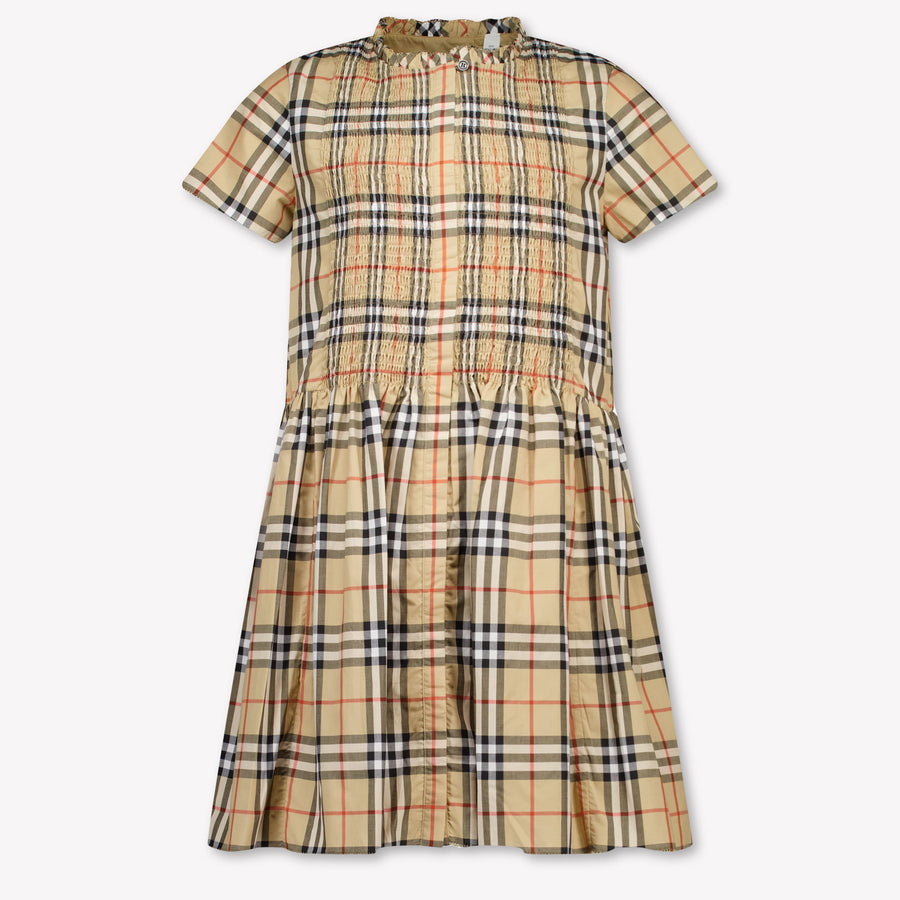 Burberry Rose Kinder Meisjes Jurk In Beige
