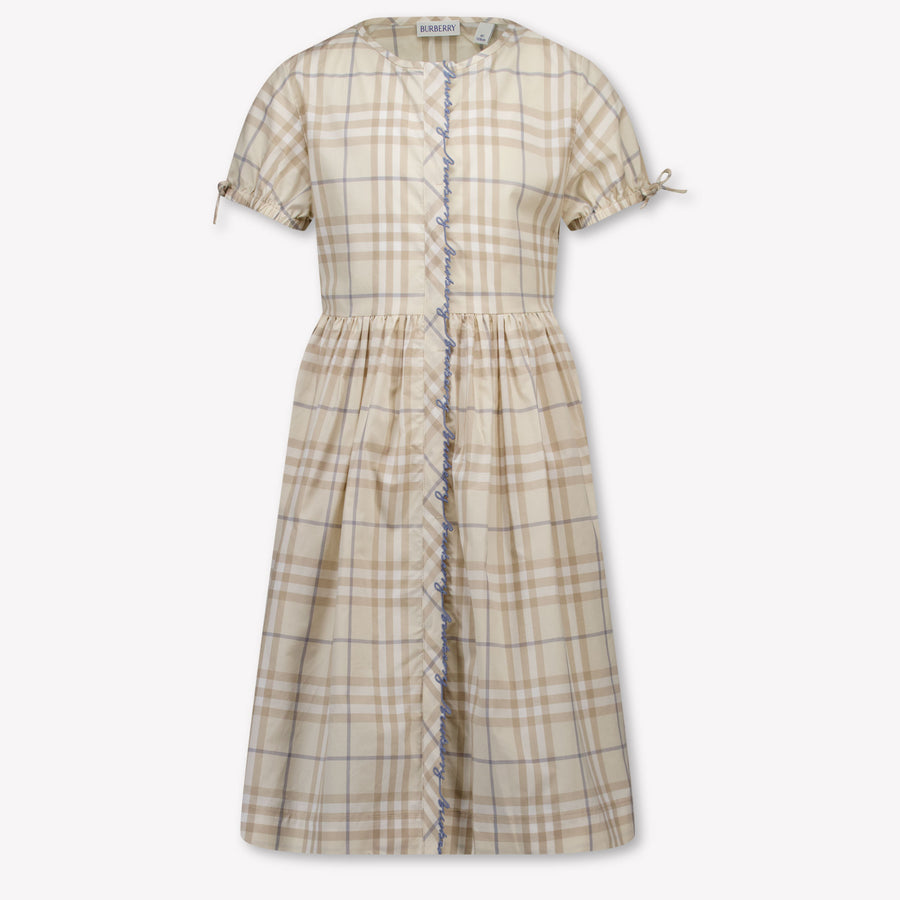 Burberry Josie Kinder Meisjes Jurk In Licht Beige