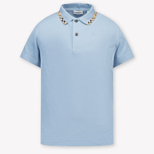 Burberry Johane Kinder Jongens Polo In Licht Blauw