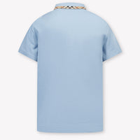 Burberry Johane Kinder Jongens Polo In Licht Blauw