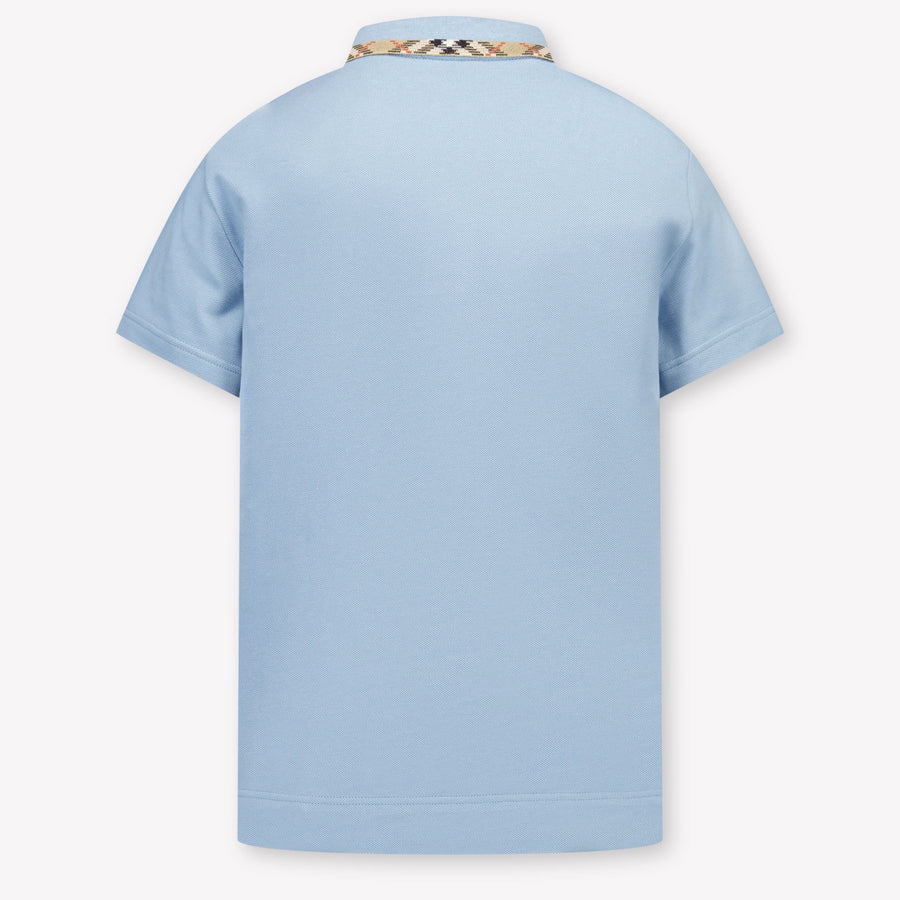 Burberry Johane Kinder Jongens Polo In Licht Blauw