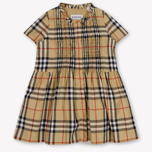 Burberry Rose Baby Meisjes Jurk In Beige