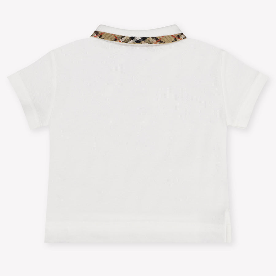 Burberry Johane Baby Jongens Polo In Wit