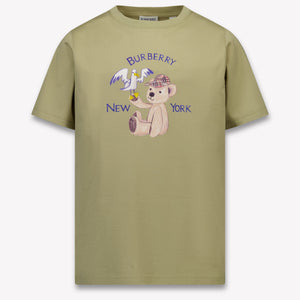 Burberry Cedar Kinder Unisex T-Shirt In Licht Beige