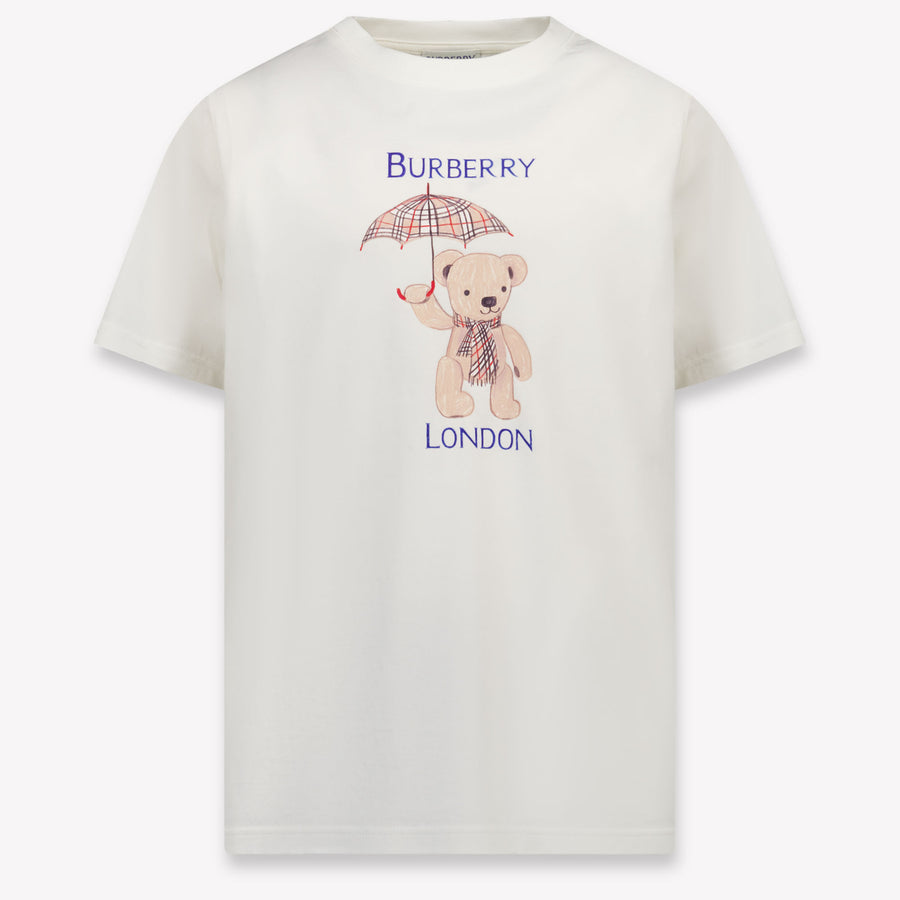Burberry Cedar Kinder Unisex T-Shirt In Off White