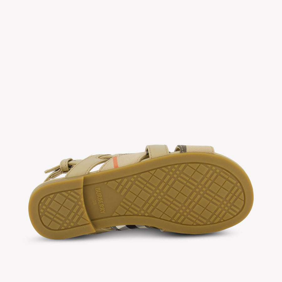 Burberry Cleo Meisjes Sandalen In Beige