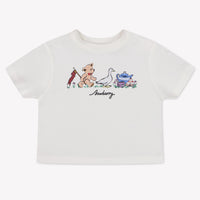 Burberry CEDAR Baby Unisex T-Shirt In Off White
