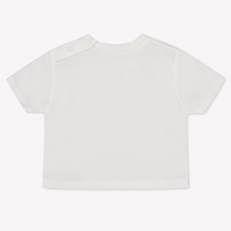 Burberry CEDAR Baby Unisex T-Shirt In Off White