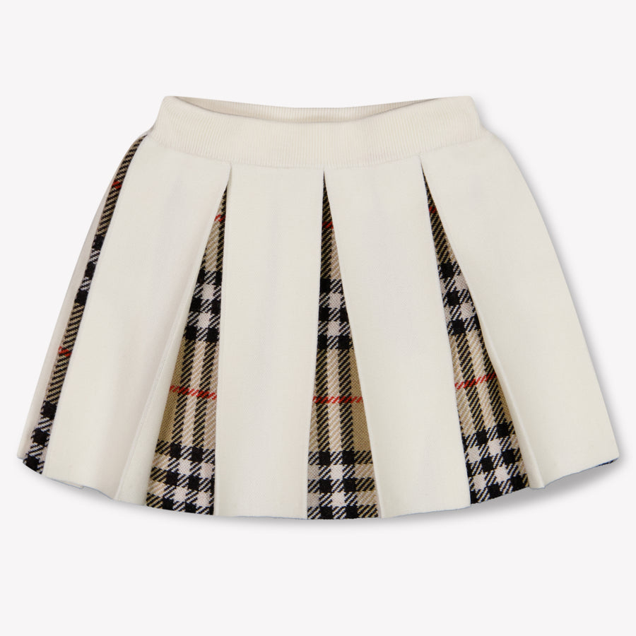 Burberry Theo Baby Meisjes Rokje In Off White