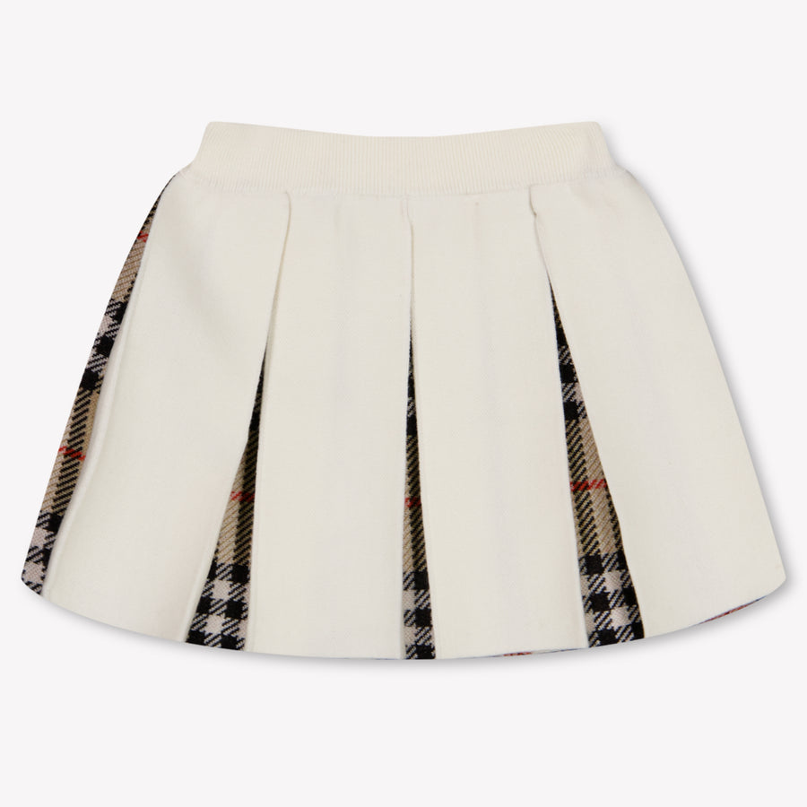 Burberry Theo Baby Meisjes Rokje In Off White