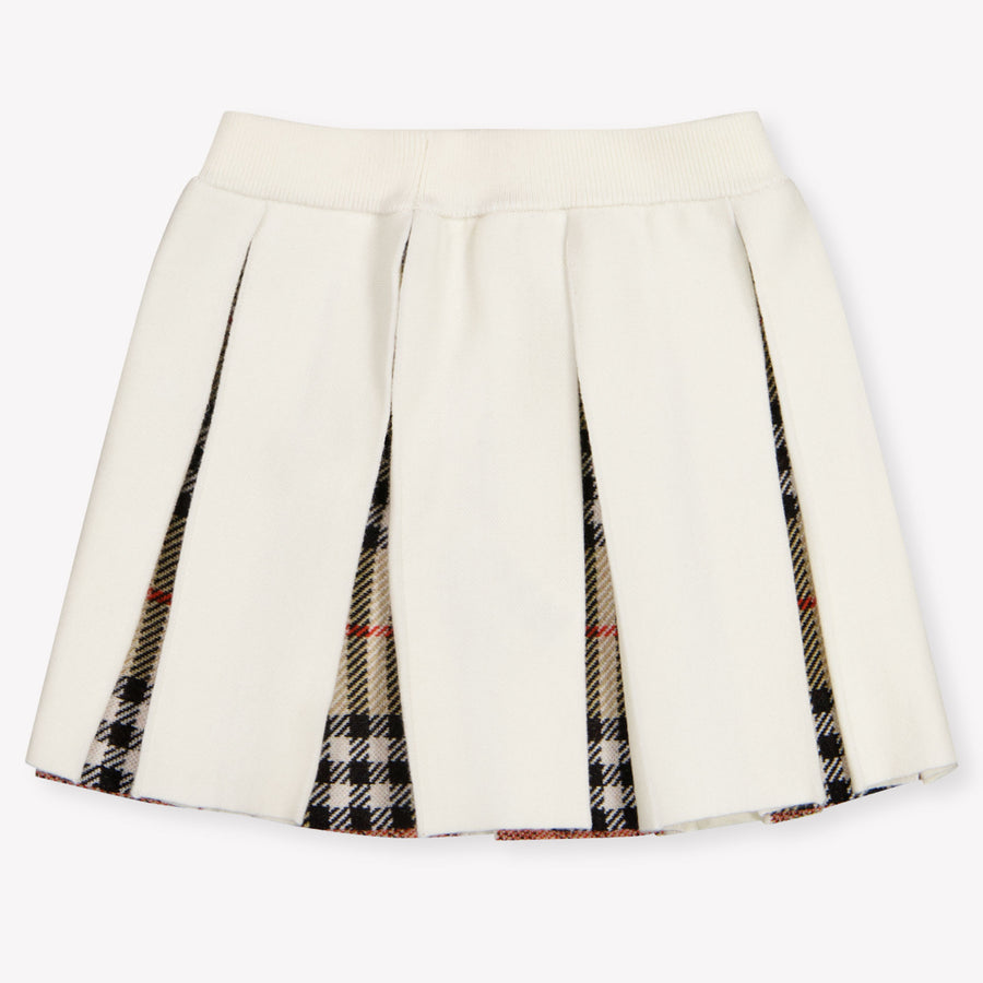 Burberry Theo Baby Meisjes Rokje In Off White