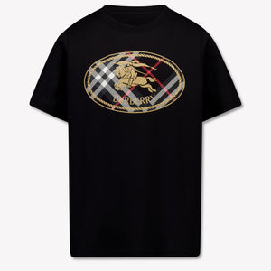 Burberry Cedar Kinder Jongens T-Shirt In Zwart