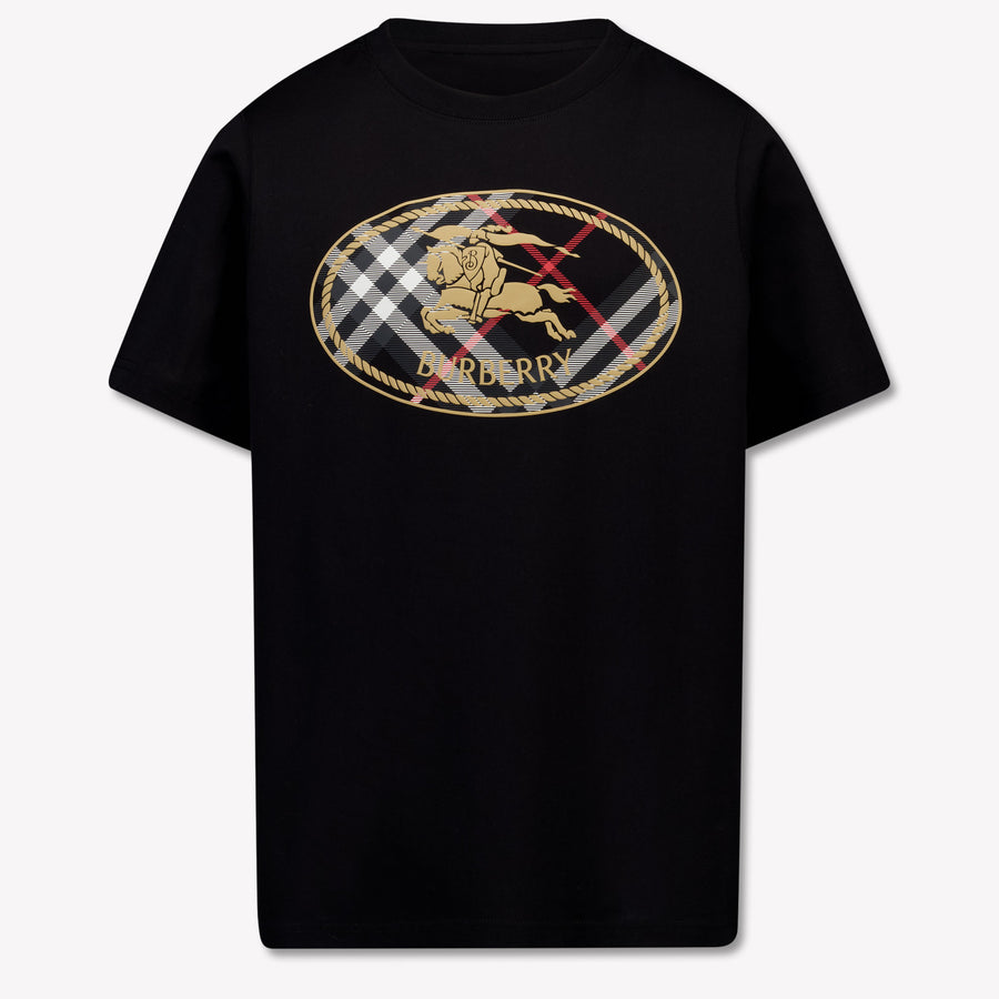 Burberry Cedar Kinder Jongens T-Shirt In Zwart